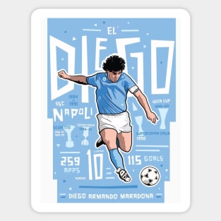 Diego Maradona Napoli Legend Sticker